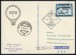 1958, Österreich, Palmer RBF 20 B 2, Brief - Mechanische Stempel