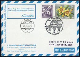 1964, Österreich, Palmer SBF 06 B, Brief - Mechanische Afstempelingen