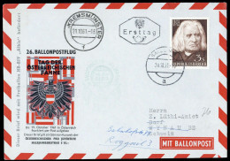 1961, Österreich, Palmer RBF 26 A, Brief - Machine Postmarks