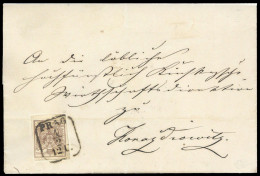 1854, Österreich, 4 Y, Brief - Mechanische Stempel