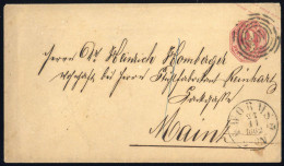 1861, Altdeutschland Thurn Und Taxis, U 14 A, Brief - Storia Postale