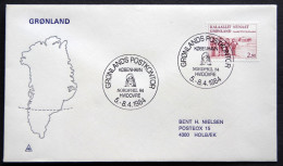 Greenland 1984 SPECIAL POSTMARKS.NORDPHIL  HVIDOVRE 5-8-4   ( Lot 926) - Lettres & Documents