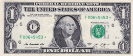 USA 1 Dollar Of Federal Reserve Notes 2013 ATLANTA STAR NOTE F-*  EXF "free Shipping Via Regular Air Mail (buyer Risk)" - Billets De La Federal Reserve (1928-...)