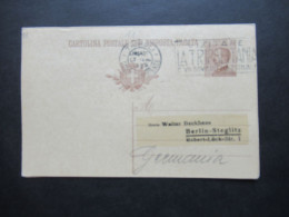 1929 Italien Kolonie / Gebiet Libyen / Ganzsache / Doppelkarte Mit Aufdruck Libia Frageteil Gebraucht Stempel Tripoli - Libya