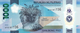 Philippines 2 X 1000 PESOS 2022 POLYMER EXF-AU CONSECUTIVE SERIAL NUMBERS "free Shipping Via Registered Air Mail" - Philippines