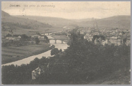 LUXEMBOURG - 1908 2c ADOLPHE Sole Use - PPC Diekirch Herrenberg View (Zenner) To Luxembourg-Ville - - 1895 Adolfo De Perfíl