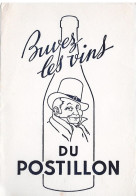 BUVARD - BUVEZ Les Vins Du POSTILLON - 3 Exemplaires - Vin Alcool - - V