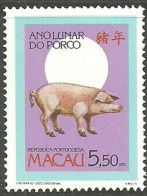 Portugal Macao Macau 1995 YEAR OF PIG STAMP  MNH - Autres & Non Classés