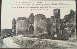 Cpa, P.D.S - La Dordogne Pittoresque 24, Domme En Sarladais Porte Des Tours, Animée, Non écrite - Domme