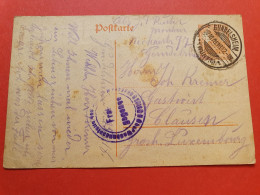 Allemagne - Entier Postal De Gundelsheim Pour Le Luxembourg En 1918 - Réf 360 - Andere & Zonder Classificatie