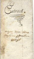 Extractbrief 1769 (3 Written Pages) Landbeschreyberey Auszug Aus Dem Landregister Wangen? - ...-1845 Prephilately