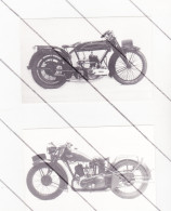 Lot De 2 Photos ( 9 X 14 Cm ) De 2 Motos Saroléa - REPRODUCTION -  Moto (B336) - Auto's