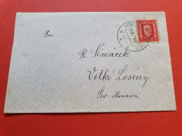 Tchécoslovaquie - Enveloppe Pour Velké Losiny En 1927 - Réf 378 - Brieven En Documenten