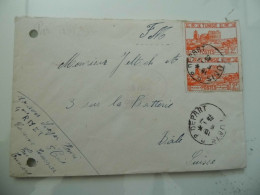 Busta Viaggiata Per La Svizzera "CASERME LOUSSIER " 1942 - Luchtpost