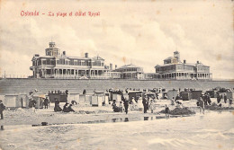 BELGIQUE - OSTENDE - La Plage Et Châlet Royal - Edit V G - Carte Postale Ancienne - Oostende