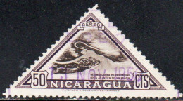 NICARAGUA 1947 AIR POST MAIL AIRMAIL PRINZAPOLKA RIVER DELTA 50c USED USATO OBLITERE' - Nicaragua