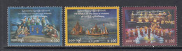 2018 Myanmar 70 Years Of Independence Culture Costumes Puppetry Complete Set Of 3 MNH - Myanmar (Birmanie 1948-...)