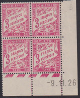 FRANCE TAXE N° 42A** TYPE DUVAL COIN DATE DU 9/11/26 - ....-1929