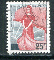 FRANCE- Y&T N°1216- Oblitéré - 1959-1960 Marianne (am Bug)