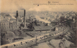 BELGIQUE - CHARLEROI - Les Fosses Sacré Madame Et Sainte Barbe Et Panorama De La Ville Haute - Carte Postale Ancienne - Charleroi