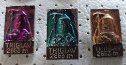 Triglav  2863m Aljaz Tower  Axe Alpinism, Mountaineering Slovenia Ex Yugoslavia Big Format Pins - Alpinisme