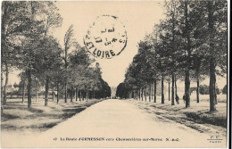 94 Ormesson - La Route D'ormesson  Vers  Chennevieres  Sur Marne - Ormesson Sur Marne