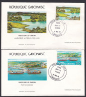Gabon FDC  X2 Premier Jour  " Vue Sur Le Gabon "  / 1978 - Gabon (1960-...)