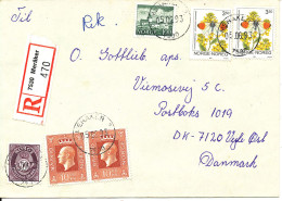 Norway Registered Cover Sent To Denmark Meraker 5-6-1993 - Cartas & Documentos