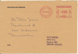 Netherlands Cover Ministerie Van Defensie Sent To Denmark 26-7-1993 - Macchine Per Obliterare (EMA)