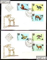 BULGARIA / BULGARIE - 1967 - Animeax De Chasse. Armes Et Gibecieres - 2 FDC - Lettres & Documents