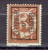 0P - Typo 50B - Brussel 14 Bruxelles  - N°109 - Catalogue Préo 1996 - Coté 150Fr - Typografisch 1912-14 (Cijfer-leeuw)