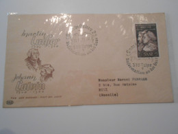 Sarre Fdc, Martin Luther , Johann Calvin 1951 - FDC