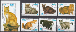 CUBA - 1994 - Serie Completa usata: Yvert 3351/3356, 6 valori E Foglietto Coordinato BF138, Usati. - Used Stamps