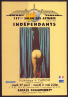 Carte Com " Salon Des Artistes Indépendants " , 2006 Espace Champerret, Hommage à Cadiou - Manifestazioni