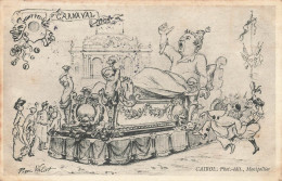 Montpellier *  Cpa Illustrateur Pierre VALAT * Char Du Carnaval 1905 * Mi Carême - Montpellier