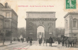 Montpellier * Avenue Place * Arc De Triomphe Et Vue Du Peyrou * Attelage - Montpellier