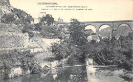 LUXEMBOURG - Partie L'Alzette Et Viaduc Du Chemin De Fer - Carte Postale Ancienne - Luxemburg - Stad