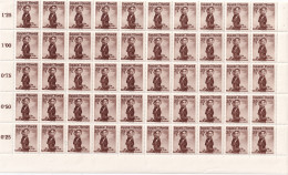 AUSTRIA 1948/52 - MNH - ANK 892 - Bloc Of 50! - Unused Stamps