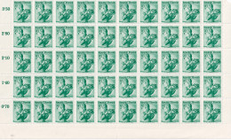 AUSTRIA 1948/52 - MNH - ANK 900 - Bloc Of 50! - Unused Stamps