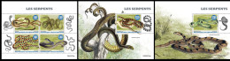 Central Africa  2022 Snakes. (733) OFFICIAL ISSUE - Serpents
