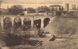LUXEMBOURG - Partie Du Viaduc Du Bisserweg Et Plateau Du Rham - Carte Postale Ancienne - Luxembourg - Ville
