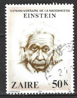 ZAIRE. N°982 De 1980 Oblitéré. Einstein. - Albert Einstein