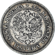 Monnaie, Finlande, Alexander II, 2 Markkaa, 1872, Helsinki, TTB, Argent, KM:7.2 - Finlandia