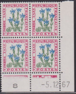FRANCE TAXE N° 96** TYPE FLEURS COIN DATE DU 5/12/67 - 1960-1969