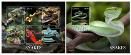 LIberia  2022 Snakes. (417) OFFICIAL ISSUE - Serpents