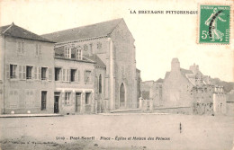 PONT-SCORFF - Place - Église Et Maison Des Princes - N°5119 Waron Bretagne Pittoresque - Pont Scorff