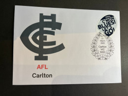 (3 Q 18 A) Australia AFL Team (2023) Commemorative Cover (for Sale From 27 March 2023) Carlton (Melbourne) - Brieven En Documenten