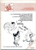 Club Marcophile De La Seconde Guerre Mondiale - Bulletin N° 32 - Décembre 1993 - Janvier 1994 - Poste Militaire & Histoire Postale