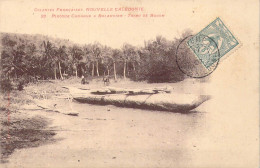 FRANCE - Nouvelle Calédonie - Pirogue Canaque A Balancier - Tribu De Baoum - Carte Postale Ancienne - Nouvelle Calédonie
