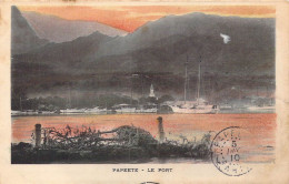 FRANCE - Polynésie Française - Papeete - Le Port - Carte Postale Ancienne - Polynésie Française